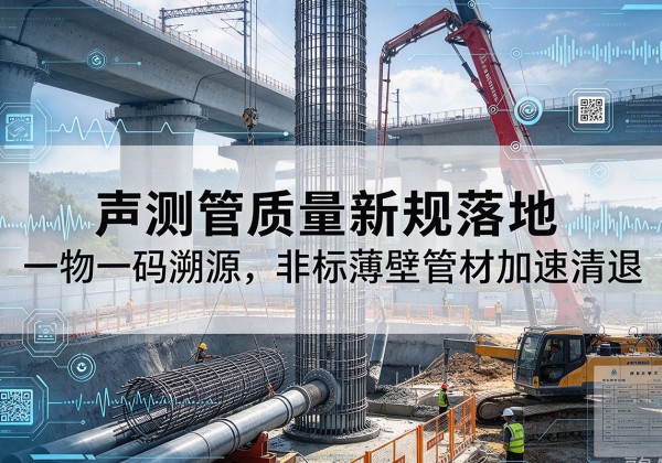 西区声测管质量新规落地，一物一码溯源，非标薄壁管材加速清退