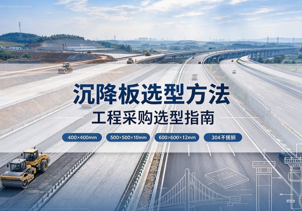 西区沉降板选择方法
